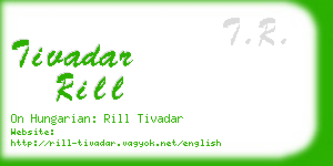 tivadar rill business card